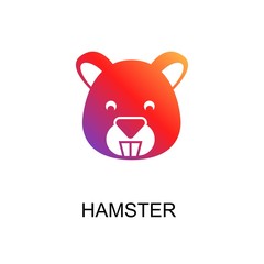 .gradient hamster icon, graphic illustration from Pet-vet collection, for web and app design