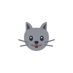 Fototapeta premium flat cat icon, simple element from Pet-vet set, for web and mobile