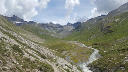Fototapeta na wymiar Vallée du Prariond, Val d'Isère, Savoie