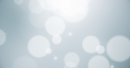 Abstract white particle bokeh with blurred depth of field. Background illustration. 