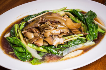 Thai chinese style Kale with oyster sauce