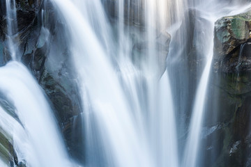 Fototapeta na wymiar Close-up waterfall, Shifen Waterfall, New Taipei, Taiwan.