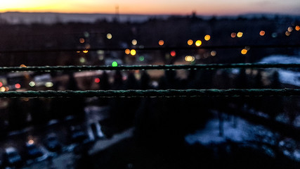 time lapse of city at night