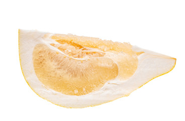 pomelo pulp on a white background
