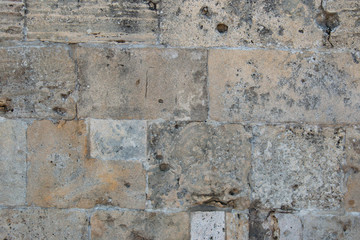 old stone wall as background