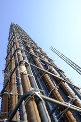 Reinforcement of column in one of the ongoing construction site.