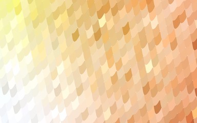 Light Orange vector polygonal illustration consisting of rectangles. Rectangular design for your business. Creative geometric background in origami style with gradient.