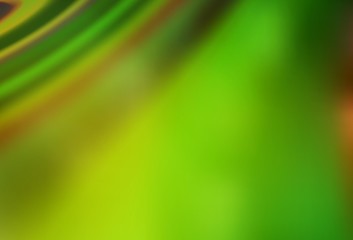 Light Green, Yellow vector blurred shine abstract template.