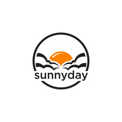 Sunny day logo design template