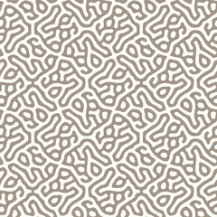 Fototapeta premium Abstract organic background, natural maze labyrinth, reaction diffusion pattern, organic shapes seamless vector pattern