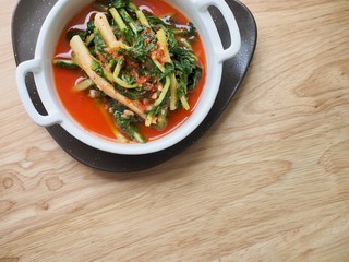 한국 전통음식 열무김치
