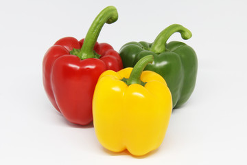 bell pepper on white background