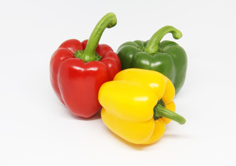 bell pepper on white background