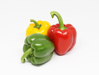 bell pepper on white background