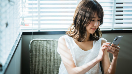 スマートフォン・女性