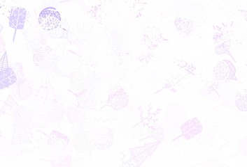 Light Purple, Pink vector abstract pattern with trees, branches.