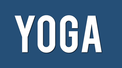 Yoga logo illustration on white background 