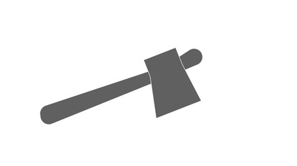 Axe icon isolated on white background.