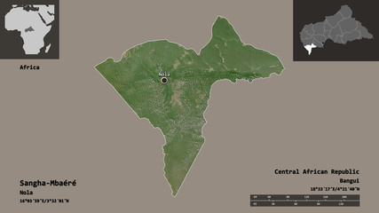 Sangha-Mbaéré, economic prefecture of Central African Republic,. Previews. Satellite