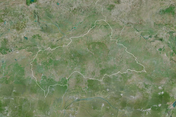Central African Republic borders. Satellite