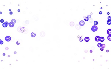 Light Pink, Blue vector layout with circle shapes.