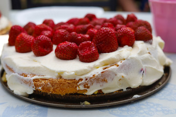 Strawberry cake