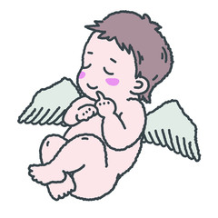 天使のように眠る赤ちゃん