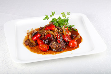 Beef in oyster sauce