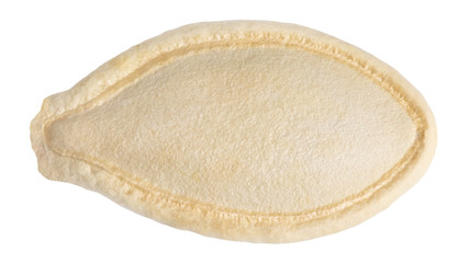 pumpkin seed isolated on white background with clipping path
