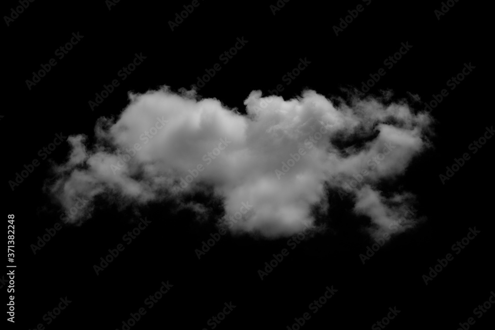 Wall mural white cloud object for nature design summer background.