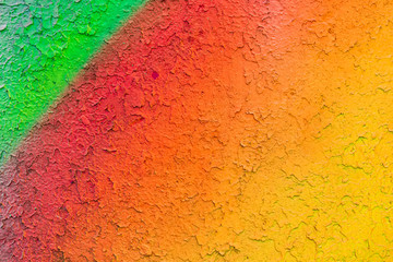 Art under ground. Beautiful street art graffiti background. The wall is decorated with abstract drawings house paint. Modern style urban culture of street youth. Abstract picture on wall