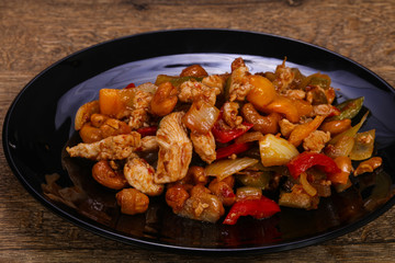 Roasted pork with vegetables