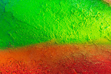 Art under ground. Beautiful street art graffiti background. The wall is decorated with abstract drawings house paint. Modern style urban culture of street youth. Abstract picture on wall