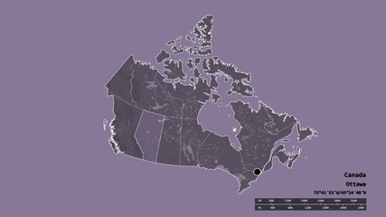 Location of Alberta, province of Canada,. Administrative