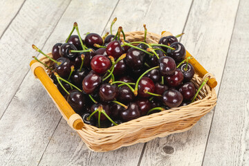 Ripe sweet tasty cherry  berry