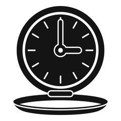 Gold portable watch repair icon. Simple illustration of gold portable watch repair vector icon for web design isolated on white background