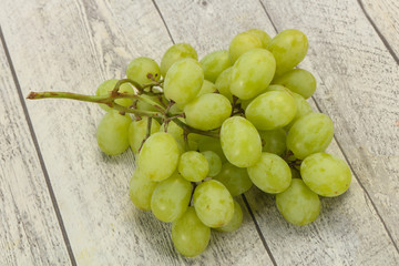 Sweet ripe Green grape branch