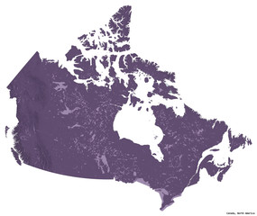 Canada on white. Administrative
