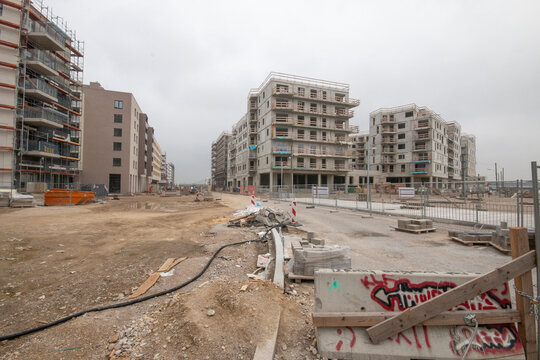 Bau der Seestadt Wien Aspern Oktober 2014