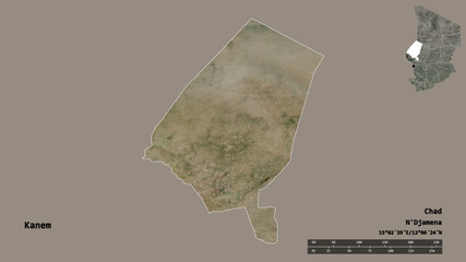 Kanem, region of Chad, zoomed. Satellite