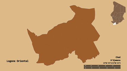 Logone Oriental, region of Chad, zoomed. Pattern
