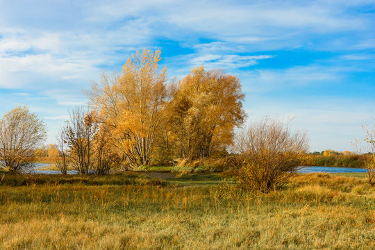 Landscape images of autumn nature near the village of Shigony