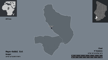 Obraz premium Mayo-Kebbi Est, region of Chad,. Previews. Administrative