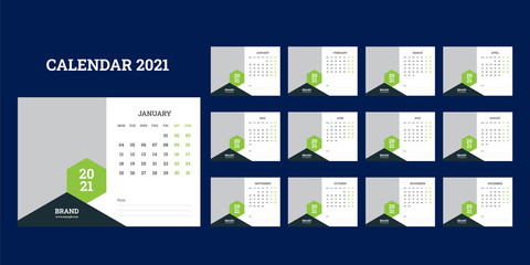 Des	calendar, calendar 2021, calendar 21, calender, corporate calendar, creative calendar, date, day, desk, desk calendar, desk calendar 2021, horizontal calendar, ligk  Calendar Planner 2021 Template