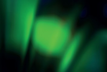 Dark Green vector blurred bright template.