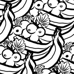 Fresh food seamless pattern