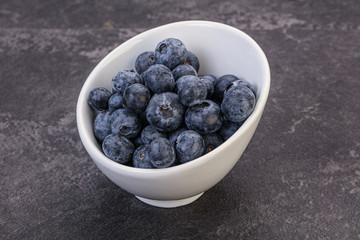 Sweet fresh juicy blueberries heap