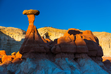 Toadstool Hoodoos, Grand Staircase-Escalante National Monument, Utah, Usa, America