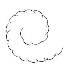 Halftone dots in circle form. round logo . vector dotted frame . design element