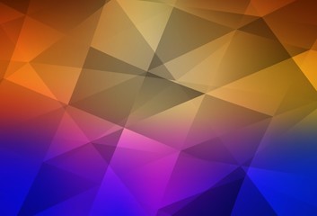 Obraz premium Light Blue, Yellow vector low poly texture.